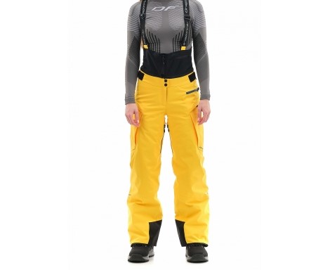 Брюки горнолыжные Dragonfly Gravity Premium Woman Yellow-Dark Ocean в Воронеже