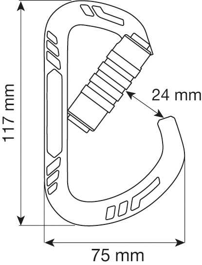  Карабин Camp GUIDE XL 3LOCK - Blue в Воронеже  