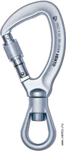  Карабин Венто Стальной с вертлюгом с муфтой в Воронеже  