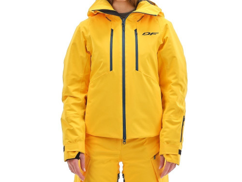 Куртка горнолыжная Dragonfly утепленная Gravity Premium Woman Yellow-Dark в Воронеже