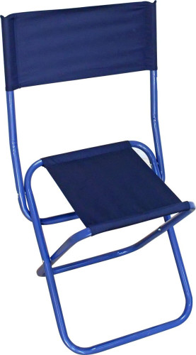 Стул туристич.Следопыт складной со спин.сред.350х470х810мм,труба сталь 20х1мм.василек