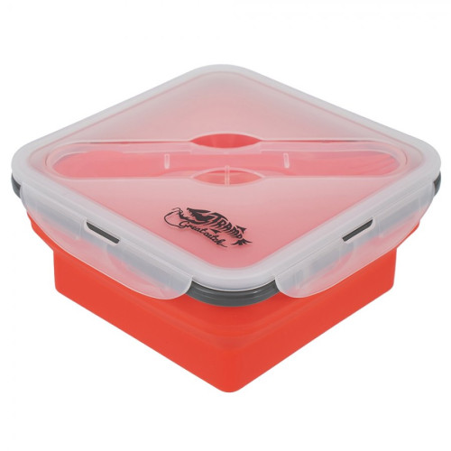 Контейнер Tramp силиконовый с ловилкой 1000мл.TRC-145 терракотовый