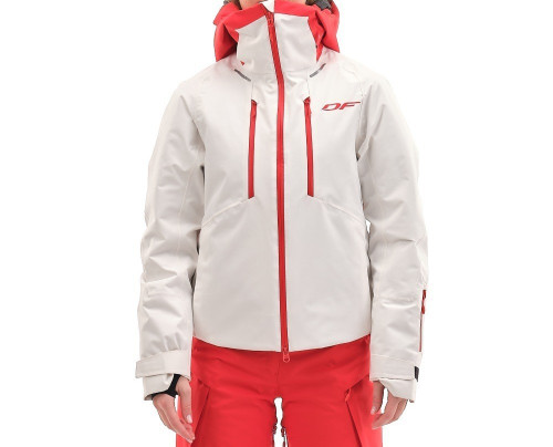 Куртка горнолыжная Dragonfly утепленная Gravity Premium Woman Gray-Red в Воронеже