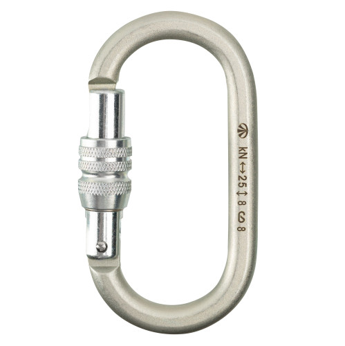  Карабин Вертикаль овал стальной Люкс с муфтой (кейлок) в Воронеже  