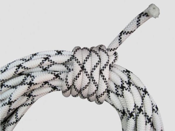  Веревка Шнур статика д.10 мм.48 пр.аб белый в Воронеже  