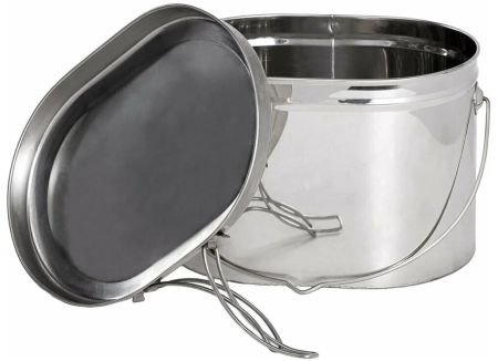 Котел Роза Ветров 3,3л.низкий нерж.крышка с ручками