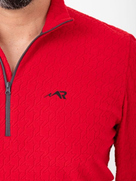 Куртка-анорак Rosomaha флисовая (красный фактурный)