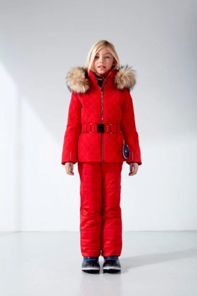 Куртка горнолыжная Poivre Blanc с иск.мехом W21-1003-JRGL/A красный в Воронеже