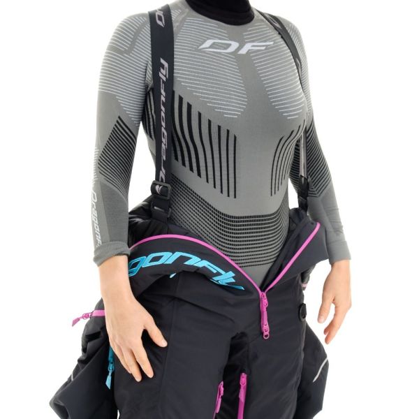 Комбинезон сноубордический Dragonfly Premium Woman Black-Pink 2023 в Воронеже
