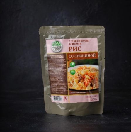 Консервы мясорастительные стерилизованные "Каша рисовая со свининой"