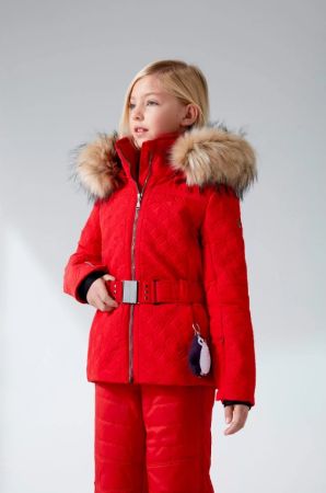 Куртка горнолыжная Poivre Blanc с иск.мехом W21-1003-JRGL/A красный в Воронеже