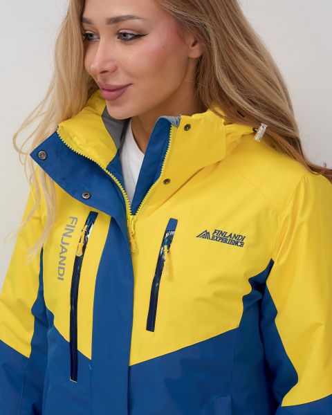 Костюм горнолыжный 02815J желтый  в Воронеже