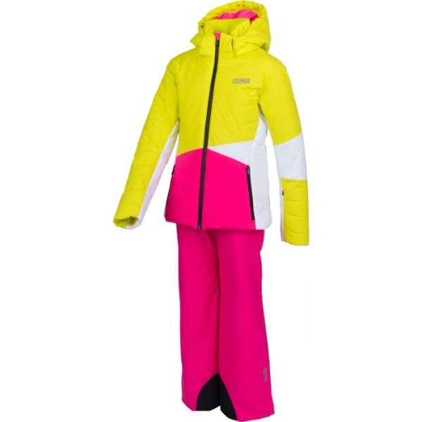 Костюм горнолыжный Colmar Girl 2-PC-Suit 3159 розовый-лимонный-белый в Воронеже