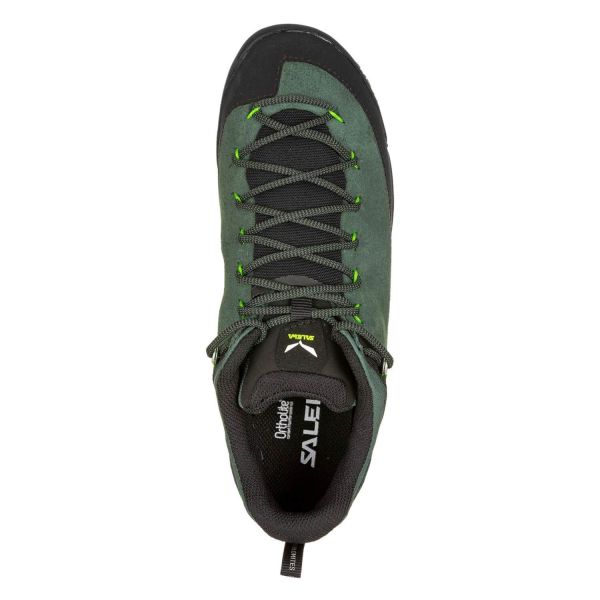 Купить ботинки salewa ms wildfire leather raw green/black в Воронеже