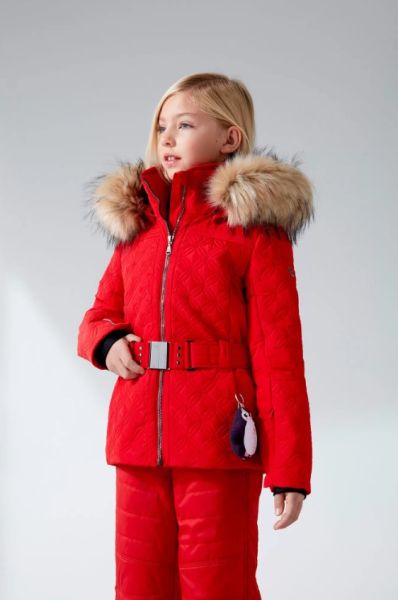 Куртка горнолыжная Poivre Blanc с иск.мехом W21-1003-JRGL/A красный в Воронеже