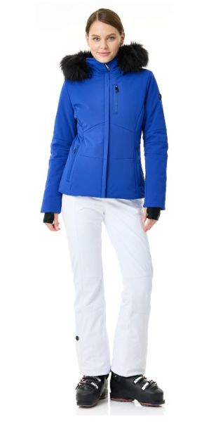 Куртка горнолыжная Poivre Blanc с иск.мехом W24-0802-WO/A синий в Воронеже