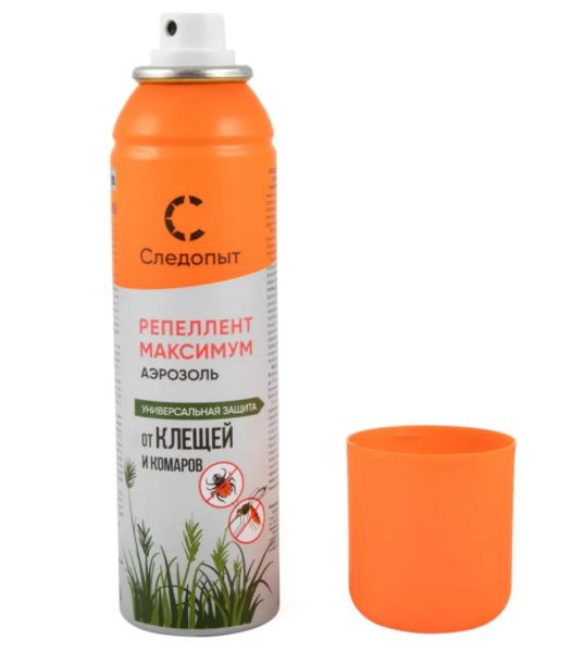Репеллент Следопыт Максимум от клещей и комаров,аэроз.,150мл