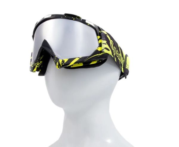 Купить очки мотоциклетные/снегоходные следопыт м6,линзы chrome silver+ transparent в Воронеже