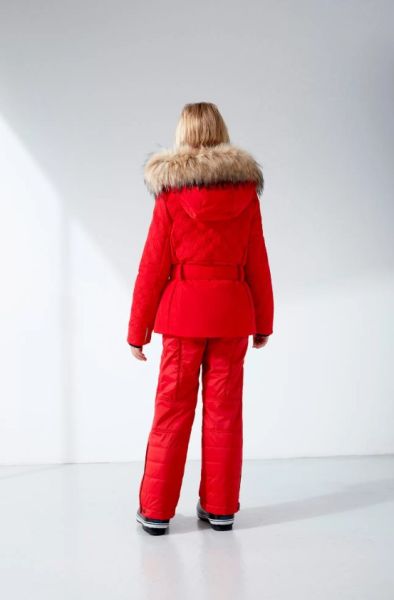 Куртка горнолыжная Poivre Blanc с иск.мехом W21-1003-JRGL/A красный в Воронеже