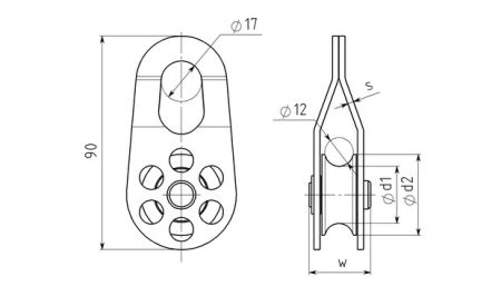  Блок-ролик Вертикаль сталь с подшипником в Воронеже  